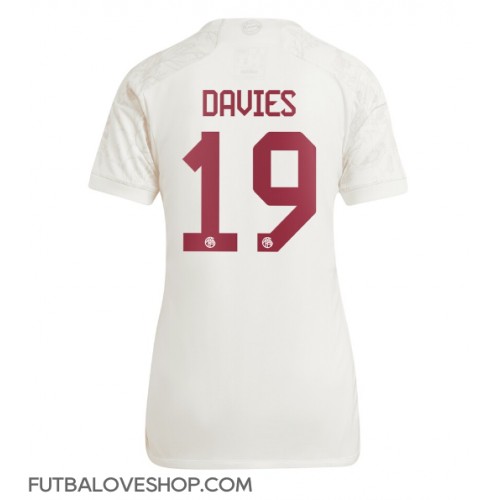 Dres Bayern Munich Alphonso Davies #19 Tretina pre Ženy 2023-24 Krátky Rukáv